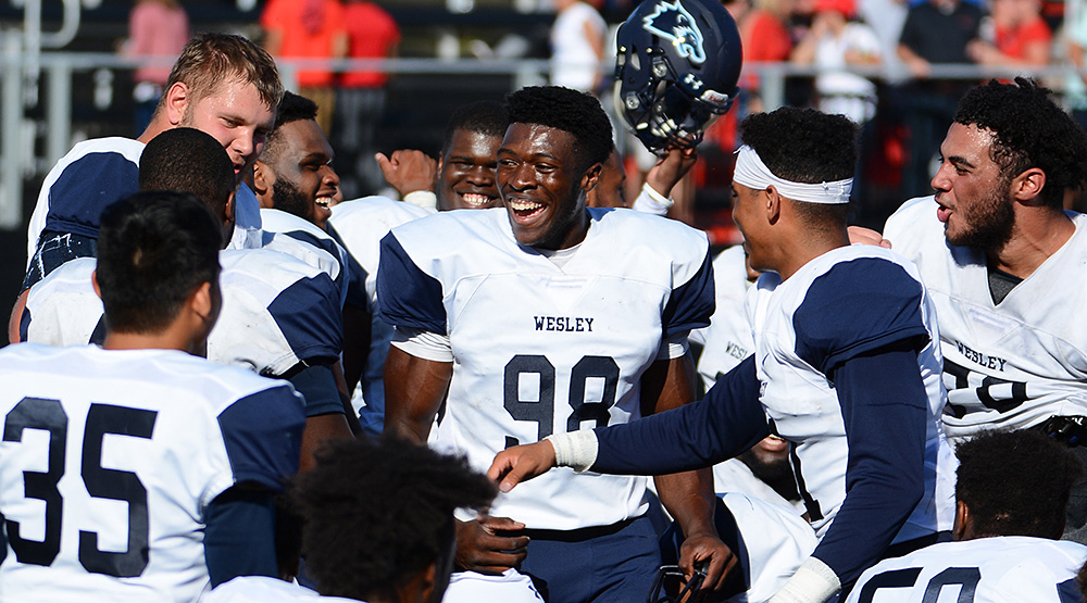 Wesley's Will Scott and teammates
