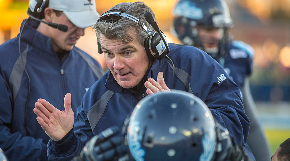 Jack Cosgrove on Maine sidelines